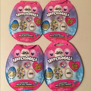 Four Hatchimal Mystery Necklaces